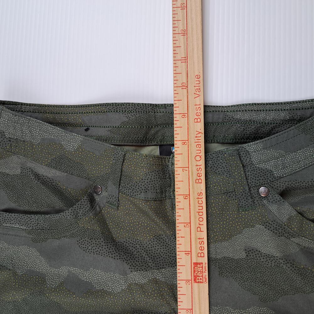 Kuhl Pants Womens 4 Green Camo Cargo Lightweight Hiking Outdoor Travel Trail - Picture 10 of 14